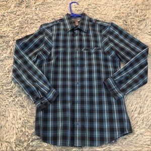 H&M - Blue Plaid Shirt - Sz Sm